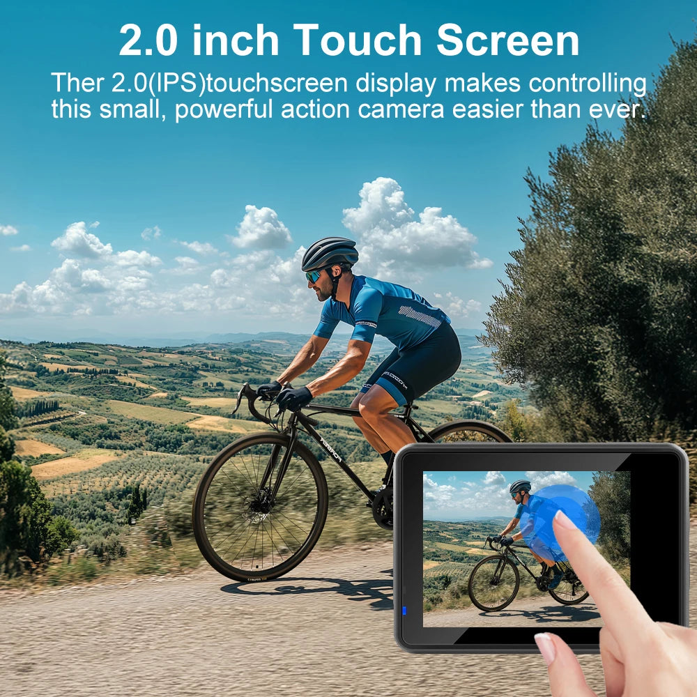 Ourlife 4K Action Camera - Waterproof, WiFi, Touch LCD | Capture Your Adventures
