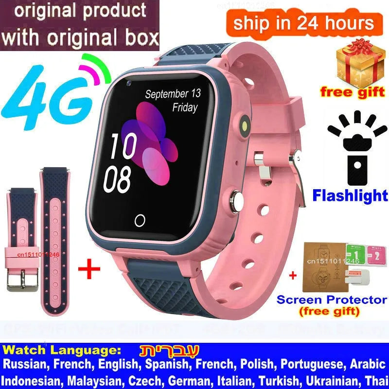 LT21 Kids 4G Smartwatch - GPS, Video Call, SOS, IP67 Waterproof