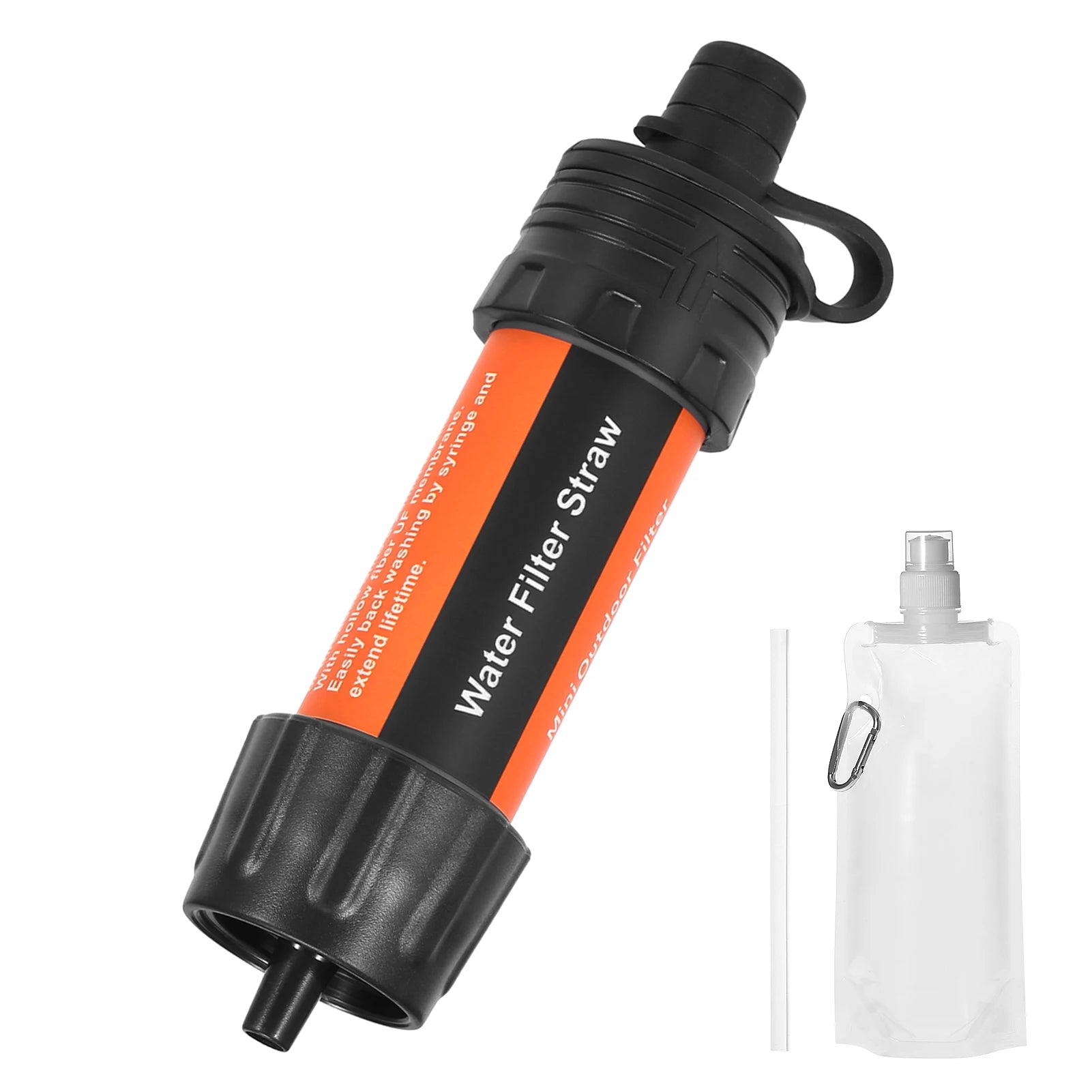 Emergency Water Filter Straw for Hiking, Camping & Survival