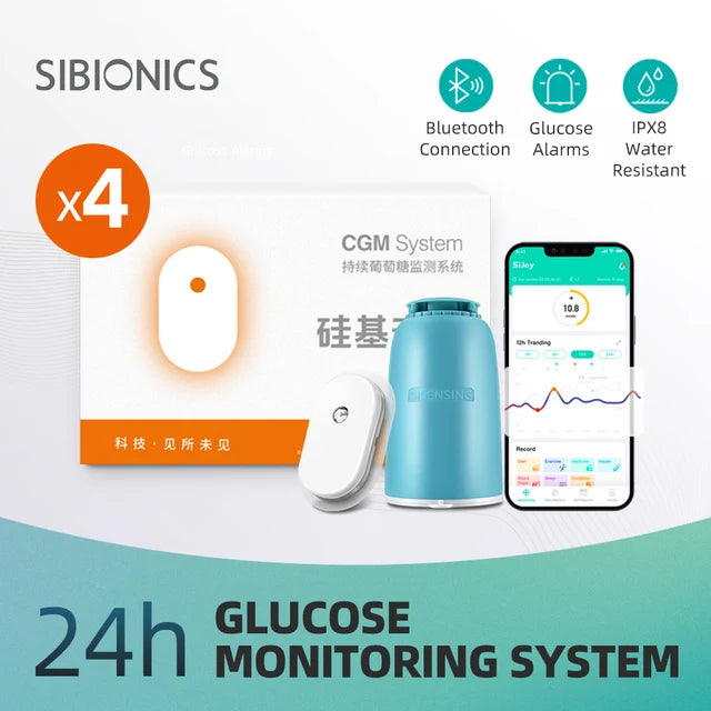 Sibionics 24h Real-Time CGM Blood Glucose Monitor