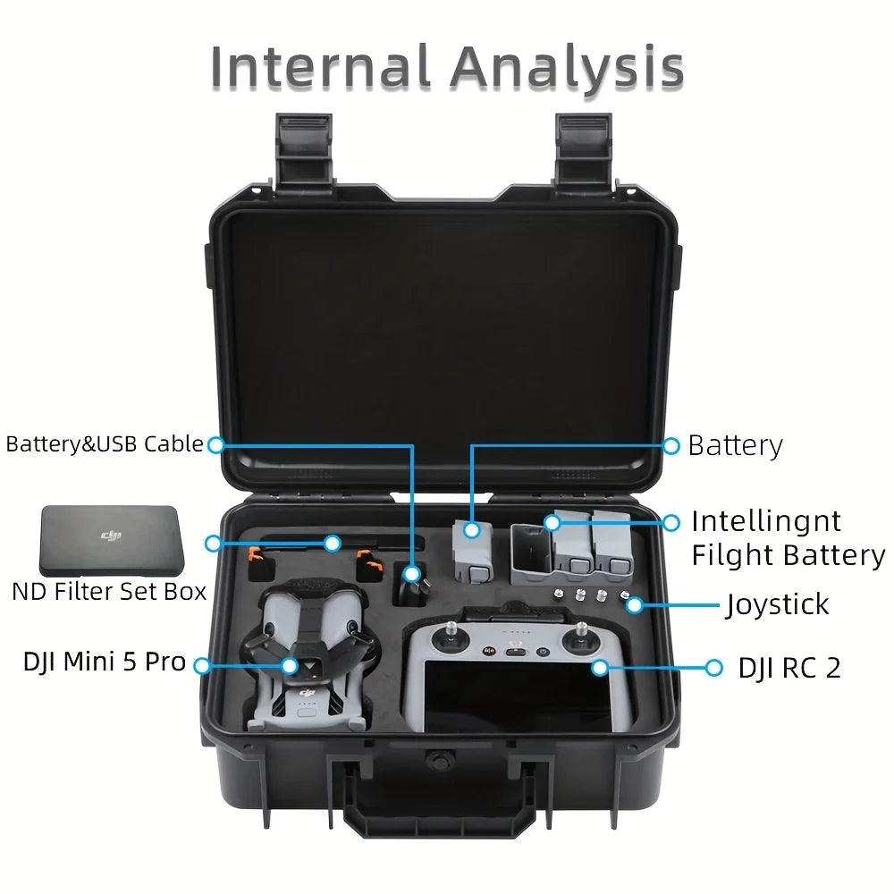 DJI 5 Pro Explosion-Proof Hard-Shell Drone Storage Case