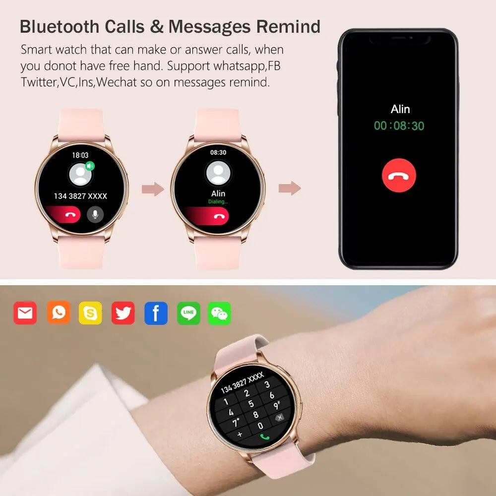 MEVADEN Bluetooth Call Smart Watch - Custom Dial, Fitness Tracker Y22