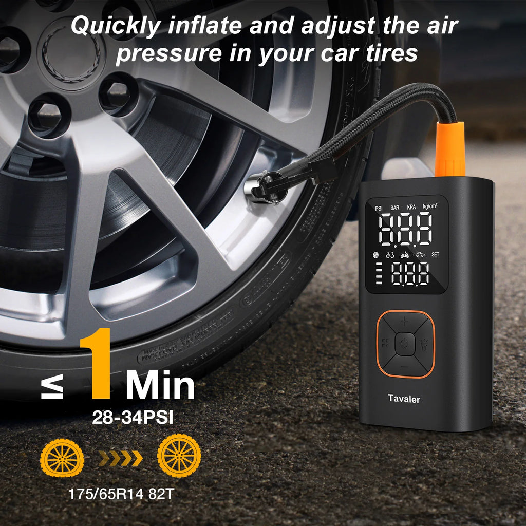 Wind&Moon 150PSI Portable Tire Inflator - Heavy-Duty Air Compressor