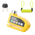 Motorcycle Alarm Disc Lock - 110dB Anti-Theft Security Padlock