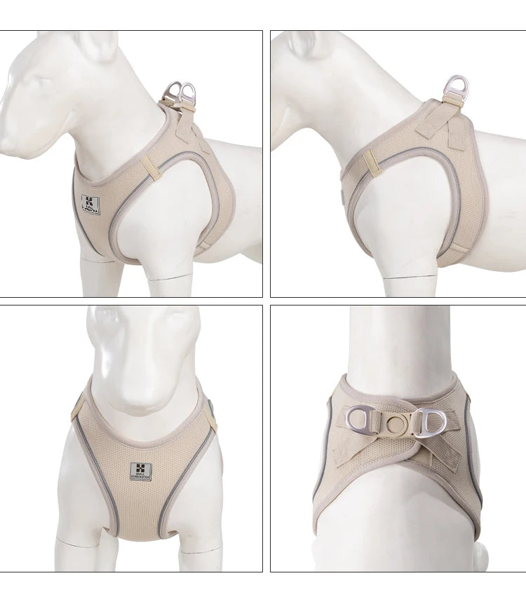 Dog Harness Leash Set - Adjustable, Reflective for Small to Medium Pets