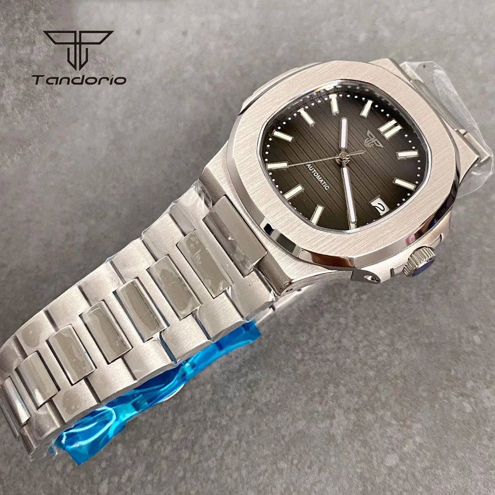 Tandorio Square Automatic Watch - Sapphire, Lume, NH35