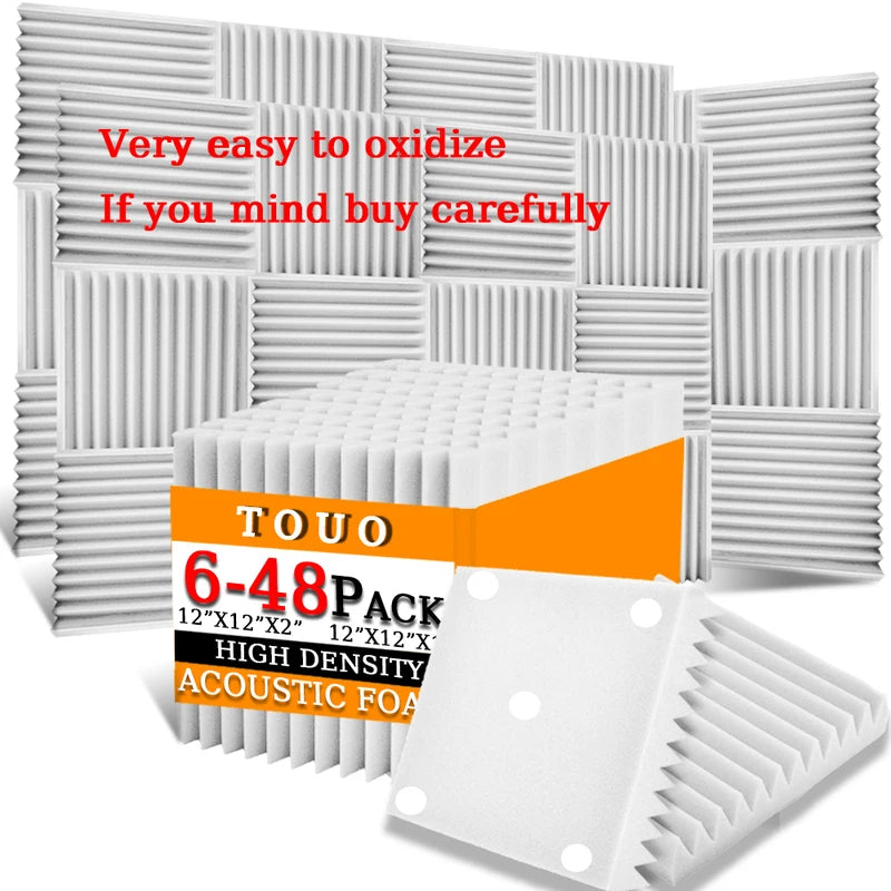 TOUO Sound Absorbing Foam Panels - Studio Acoustic Treatment & Soundproofing
