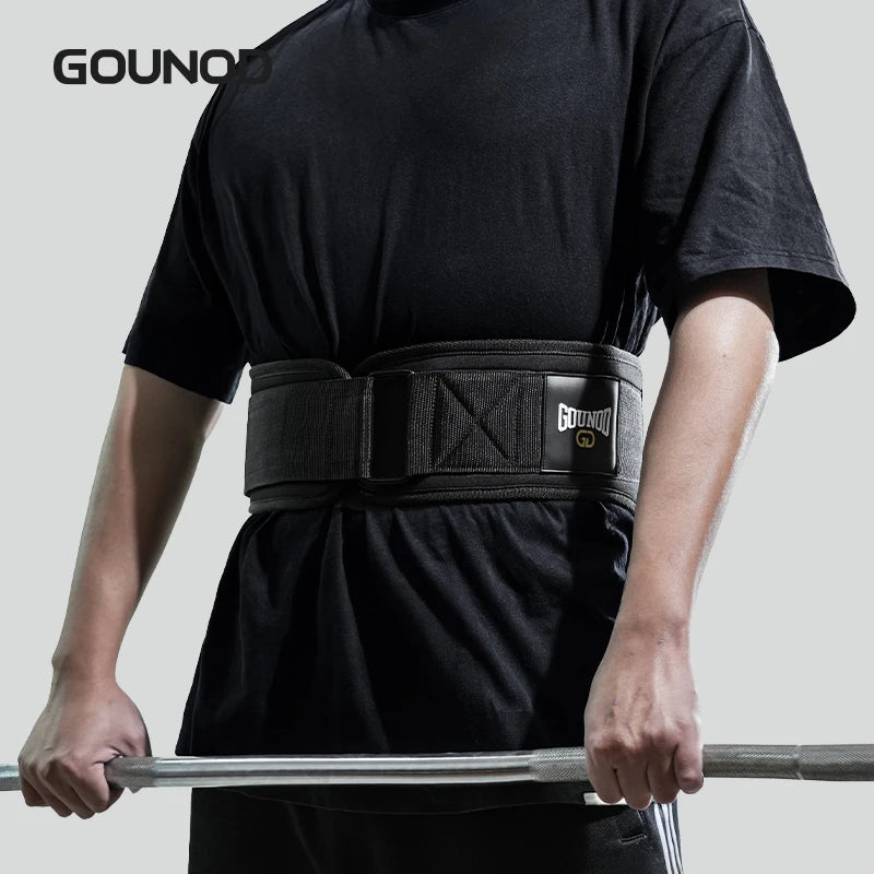 GOUNOD Weight Lifting Belt - Back Support for Gym, Squats, Deadlifts & Powerlifting