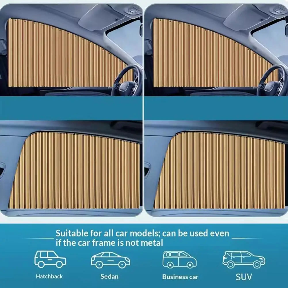 Car Window Sun Shade - Telescopic UV Heat Shield | 2/4 Pcs for Sedans & SUVs