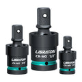 3PC Impact Swivel Socket Set Cr-Mo | 1/4" 3/8" 1/2" Universal Joint