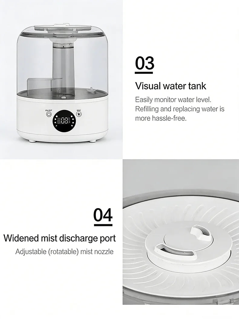 JFBONIN Dual Mist Essential Oil Humidifier for Home & Office