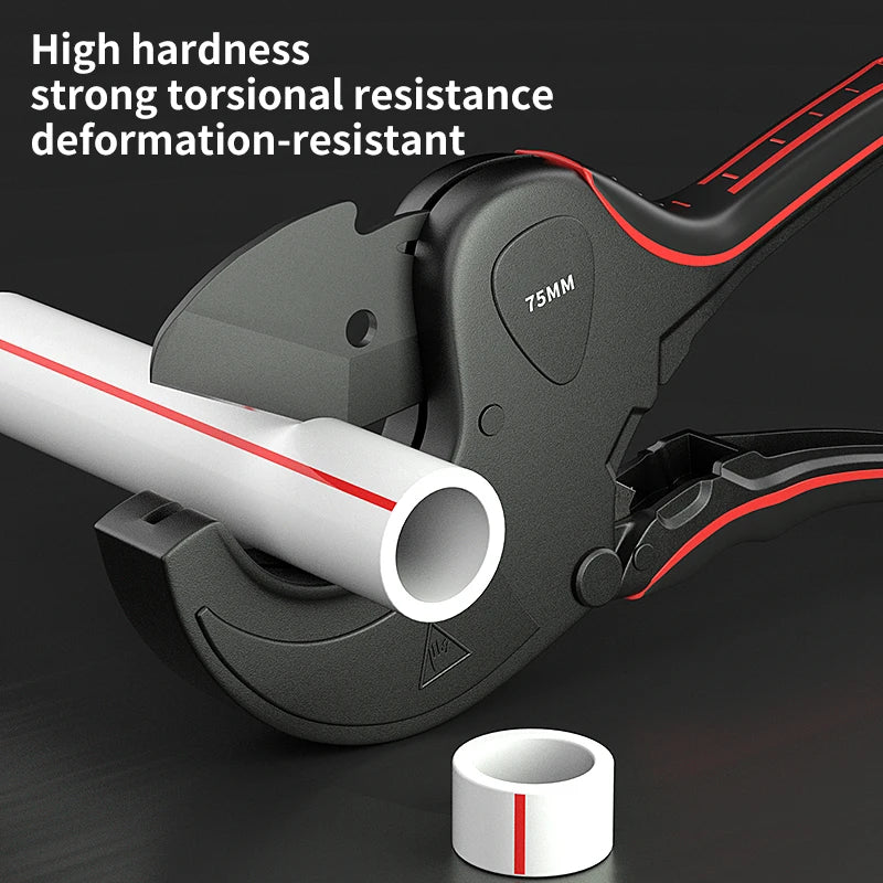 Pipe Cutter 32-75mm - Aluminum Alloy Body Ratchet Tube Cutter