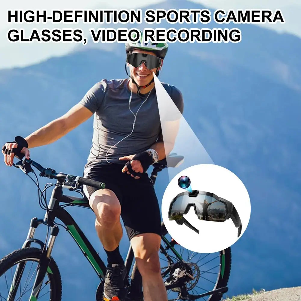 DIXSG HD Video Glasses - Action Camera Sunglasses for Sports
