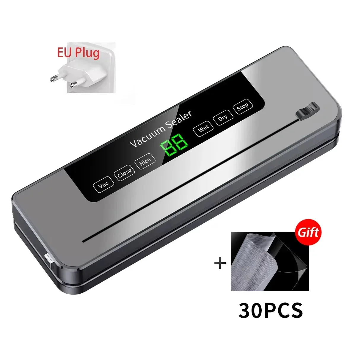 CENRR Electric Vacuum Sealer - Food Preservation System with Built-in Cutter