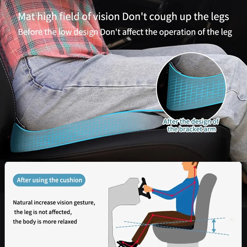 Orthopedic Memory Foam Seat Cushion for Tailbone, Sciatica & Prostate Relief | Non-Slip Pad