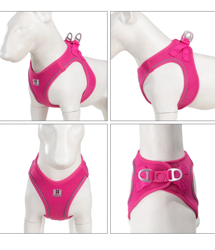 Dog Harness Leash Set - Adjustable, Reflective for Small to Medium Pets