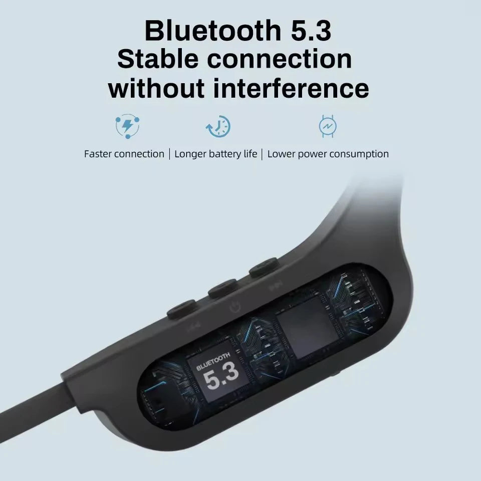 LonMao B33 Bone Conduction Bluetooth 5.4 Sports Headset with HD Mic