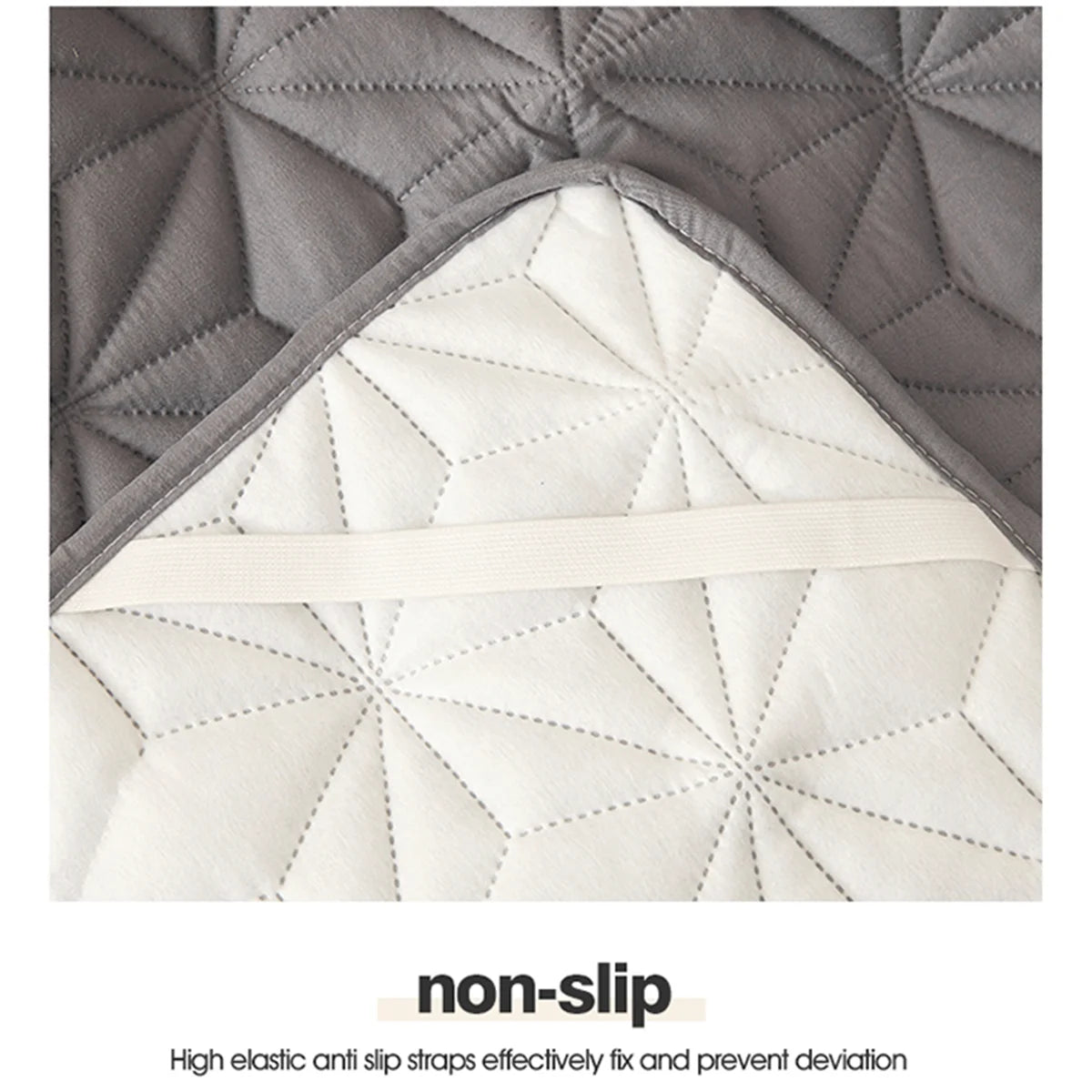 Waterproof Quilted Mattress Topper with Elastic Band - Bed Protector for Single/Double Beds (140/160)