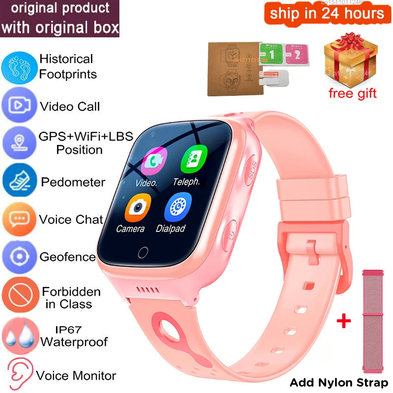 KGG 4G Kids Smartwatch: GPS Tracker, Video Call & SOS Phone