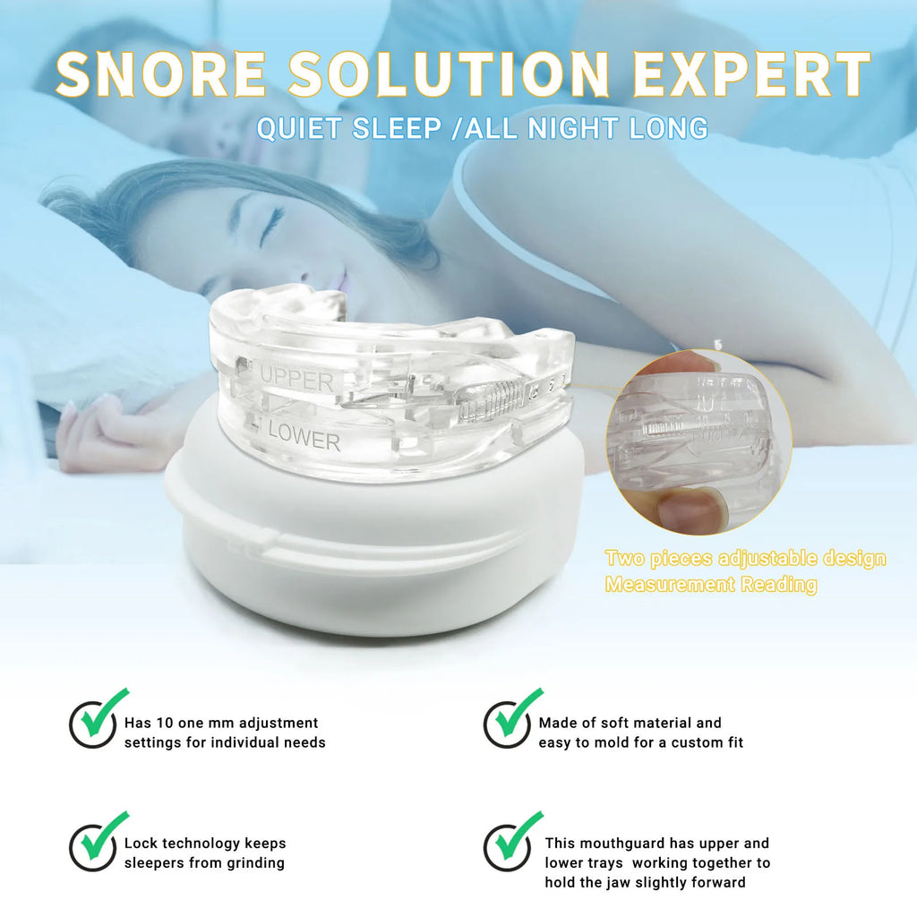 Silicone Anti-Snore Mouthpiece - Bruxism & Apnea Relief