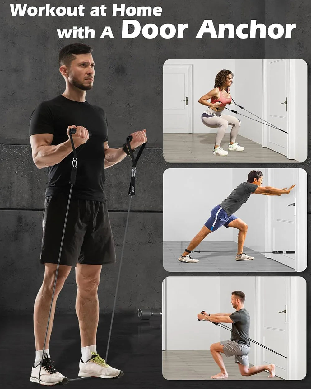 Resistance Bands Set: Full Body Workout for Strength Training & Fitness