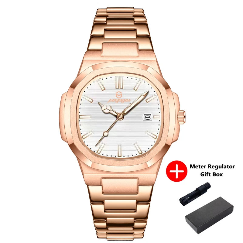2026 Luxury Military Square Men's Watch - Waterproof Luminous Date Week Quartz