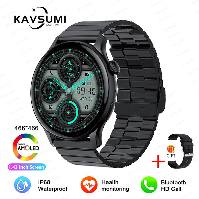 Women's Elegant AMOLED Smartwatch with GPS & Bluetooth Calling