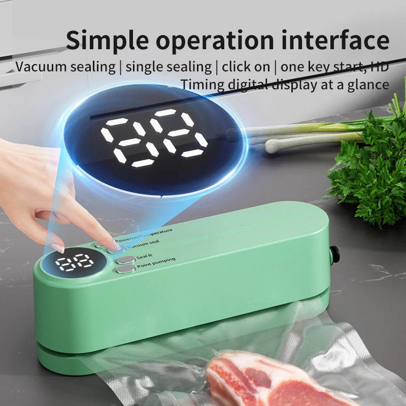 Mini Wireless Automatic Vacuum Sealer for Food Preservation | Freshness Keeper