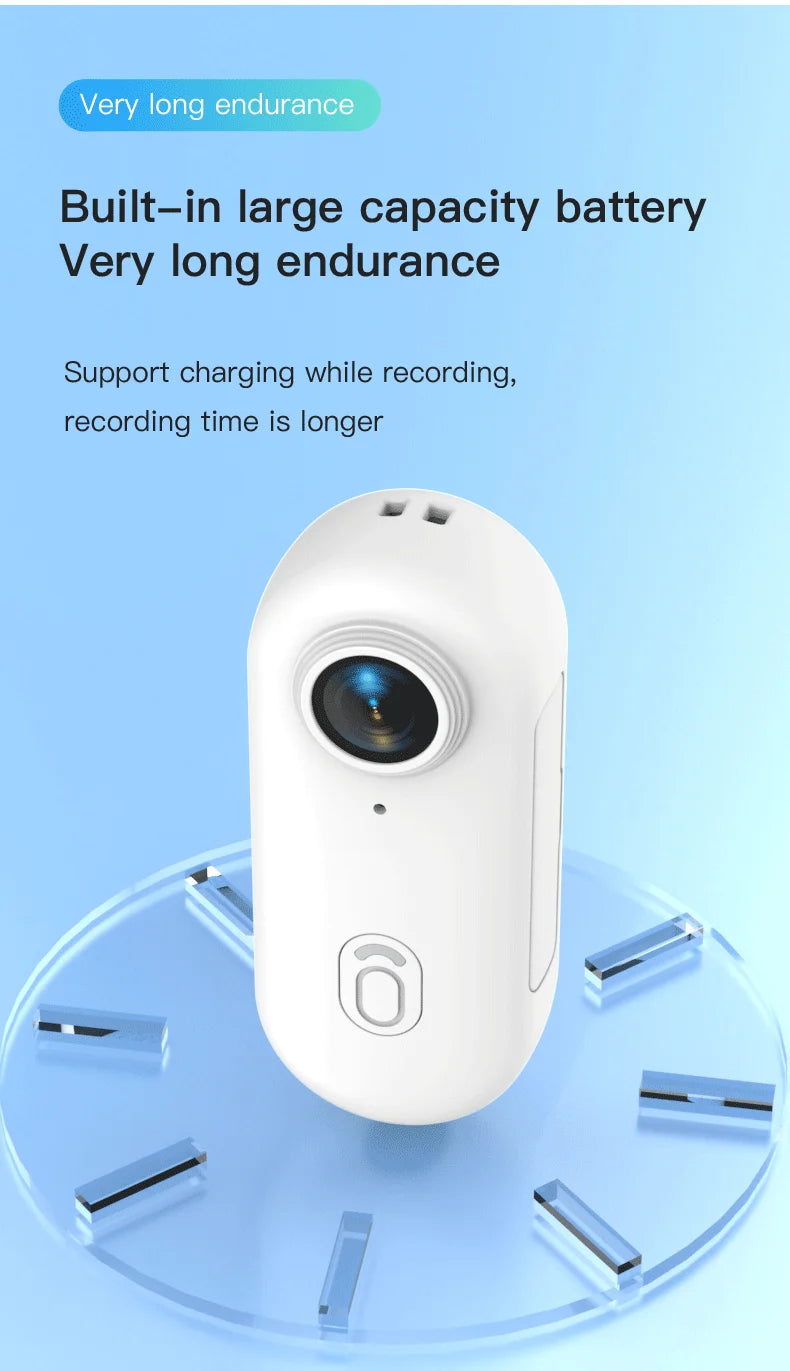 4K Mini WiFi Magnetic POV Action Camera - Waterproof Sport Vlogging Recorder