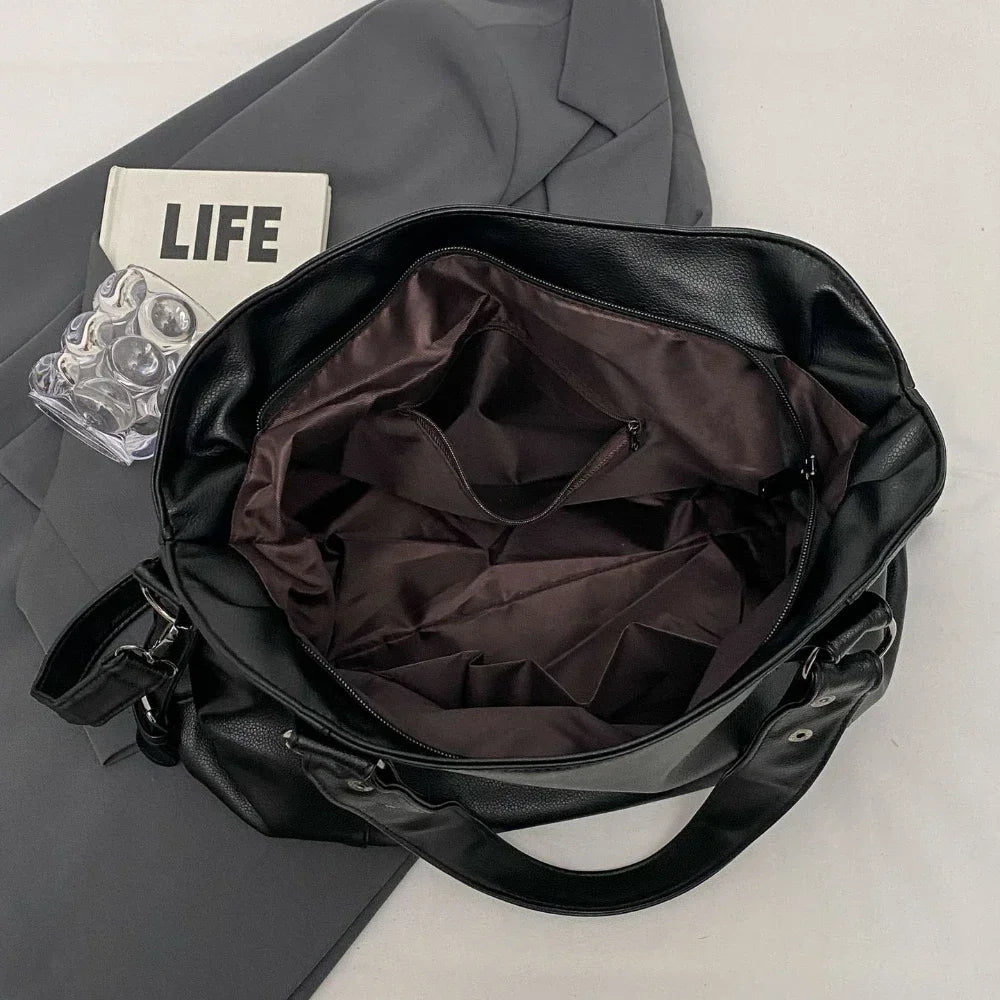 Vabena 2026 Soft Interior Shoulder Bags - High Quality Contrasting PU Handbags