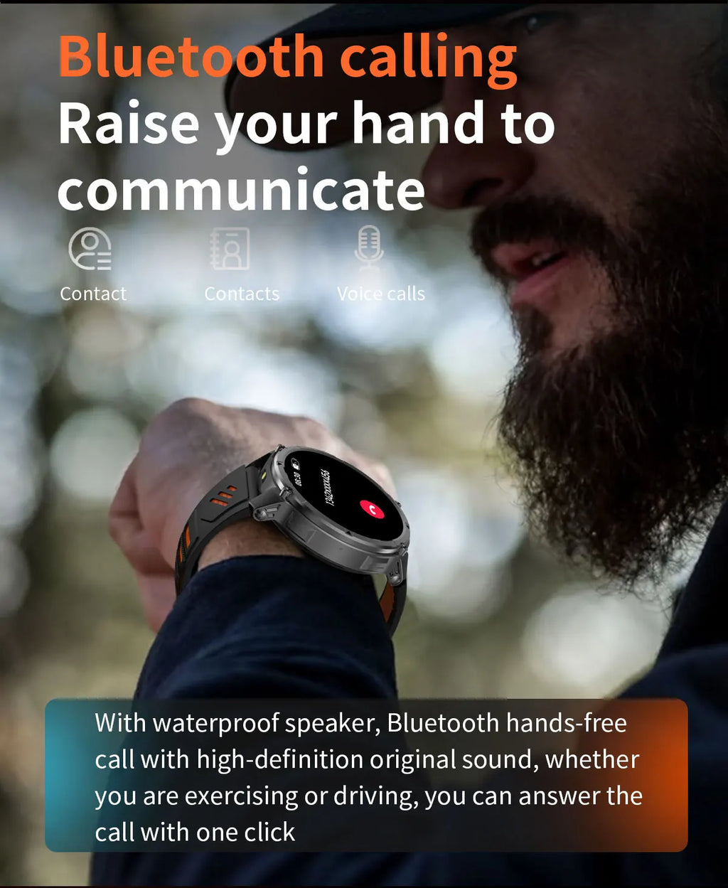 T-Rex3 Pro Smartwatch | 1100mAh Battery, GPS, 5ATM Waterproof, Military-Grade