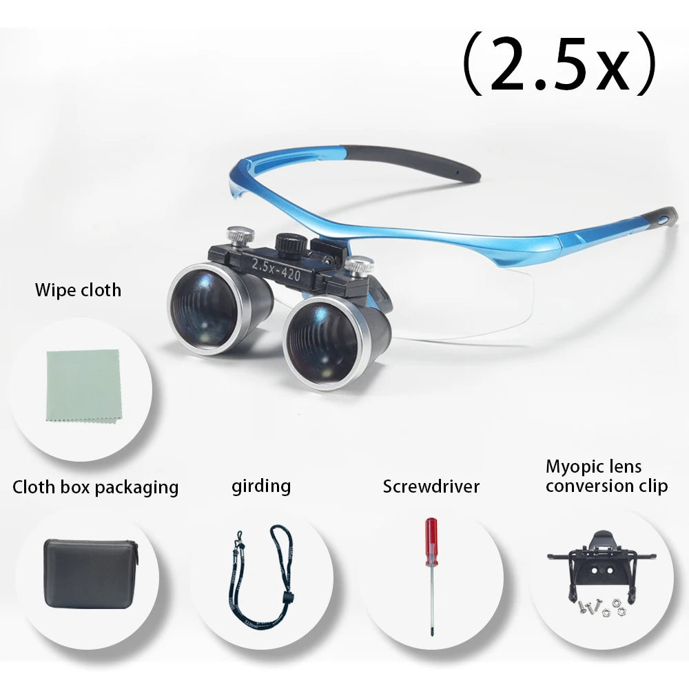 Dentistry Binocular Magnifier 2.5X/3.5X - Ultralight Dental Loupes