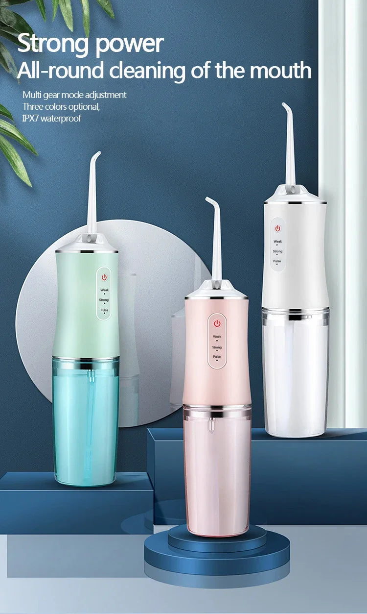 Oral Irrigator Dental Water Jet Flosser - Teeth Whitening & Cleaning Tool