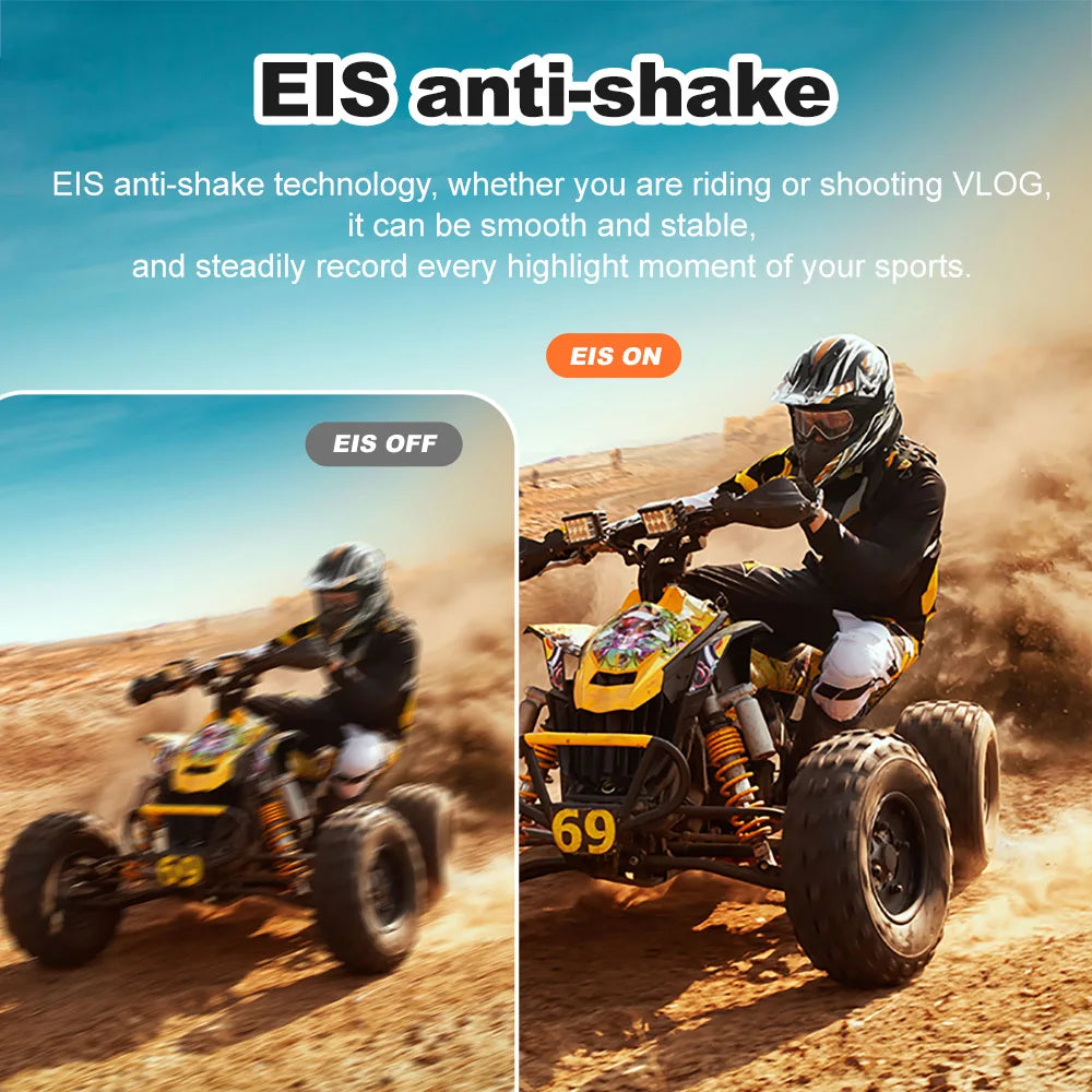 Ourlife 5K Action Camera 4K60FPS | Touch Screen, 30M Waterproof