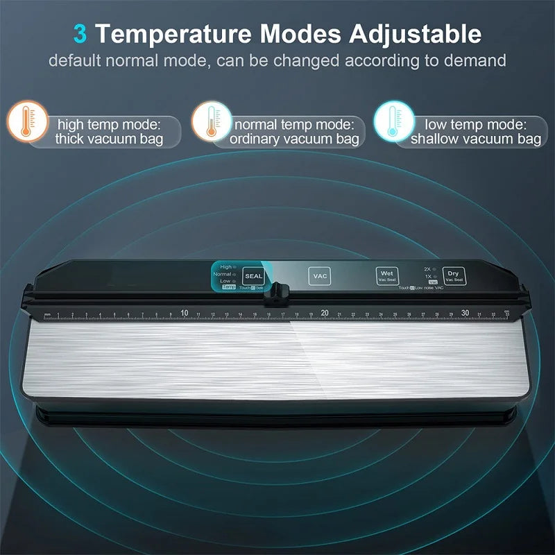 Donirt Professional Food Vacuum Sealer - Widen Design for Extended Freshness