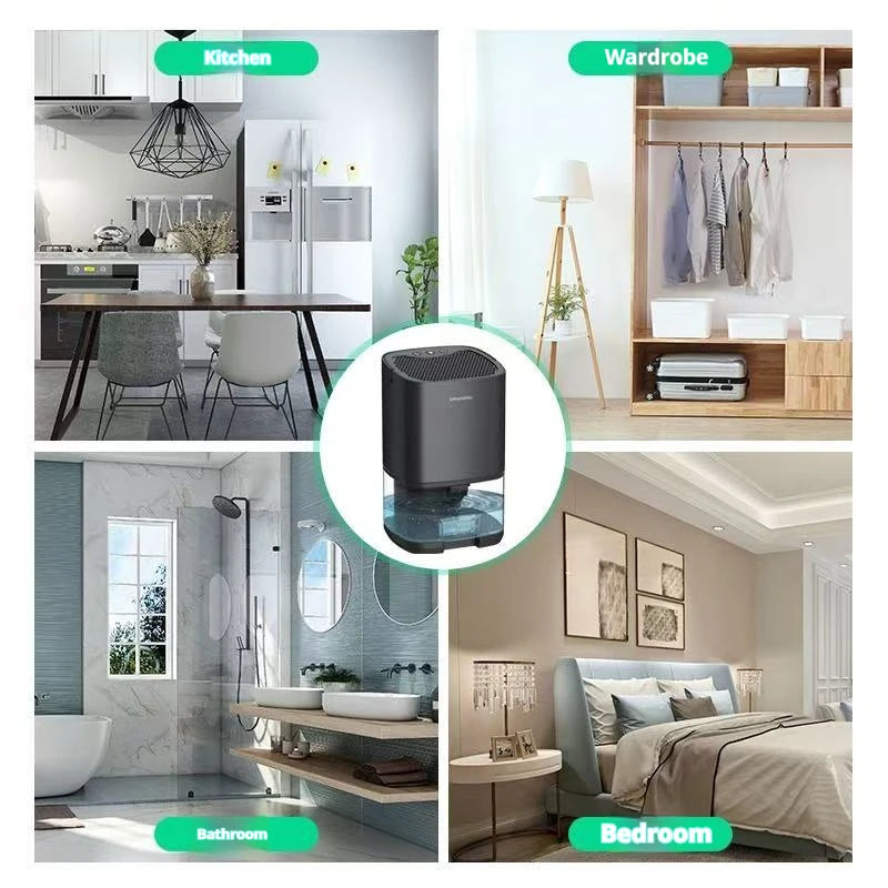 Homefish Portable Mute Dehumidifier | Moisture Absorber & Air Dryer for Home, Office