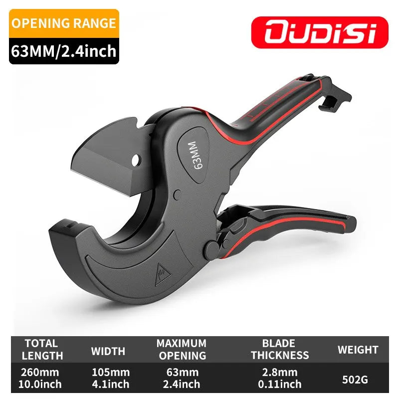 Professional Ratchet Pipe Cutter 42-75mm for PVC/PE