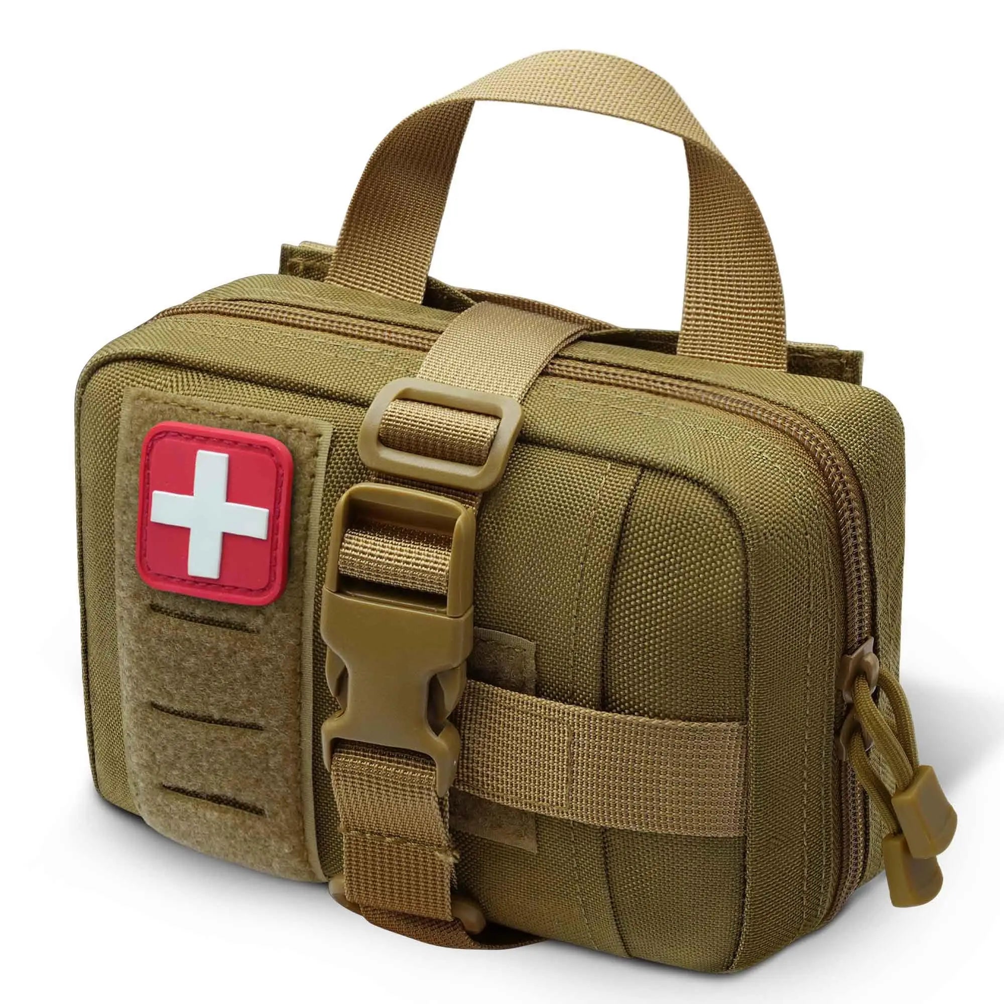 Tactical MOLLE Rip Away IFAK Pouch - First Aid Medical EMT Belt Pouch