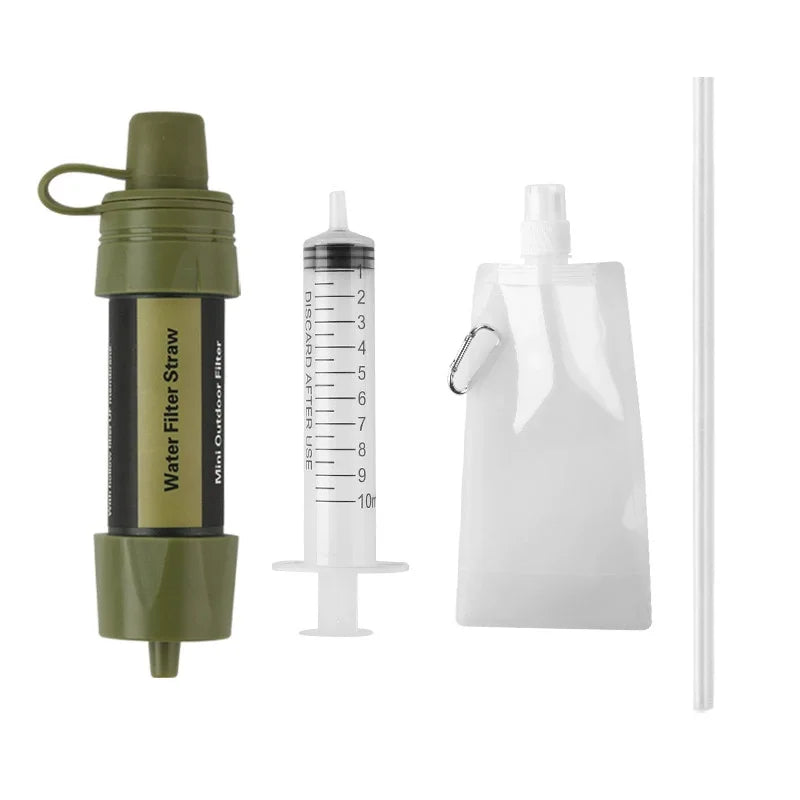 Emergency Water Filter Straw for Hiking, Camping & Survival