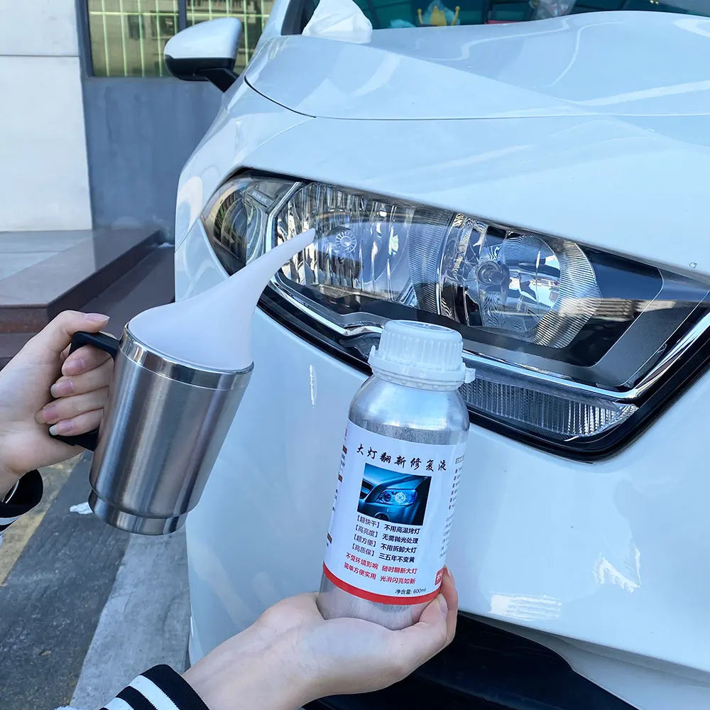 Car Headlight Restoration Kit - Repair & Polish Anti-Scratch