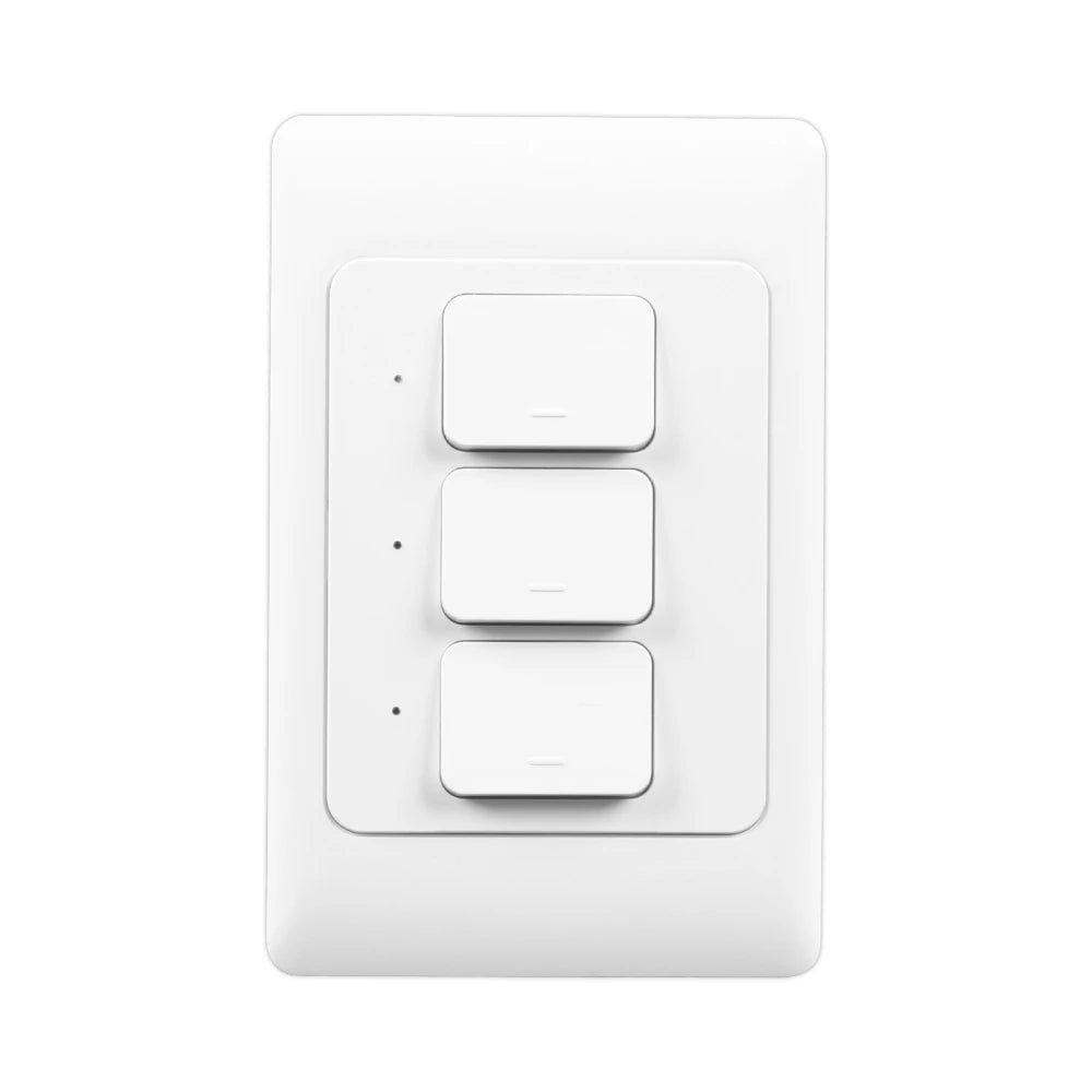 Manhot Tuya Smart Light Switch | Physical Push-Button Smart Home Control