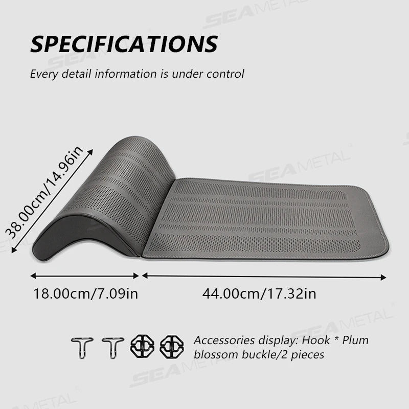 SEAMETAL Car Seat Cushion with Leg Support | Universal Ergonomic Comfort & Fatigue Relief