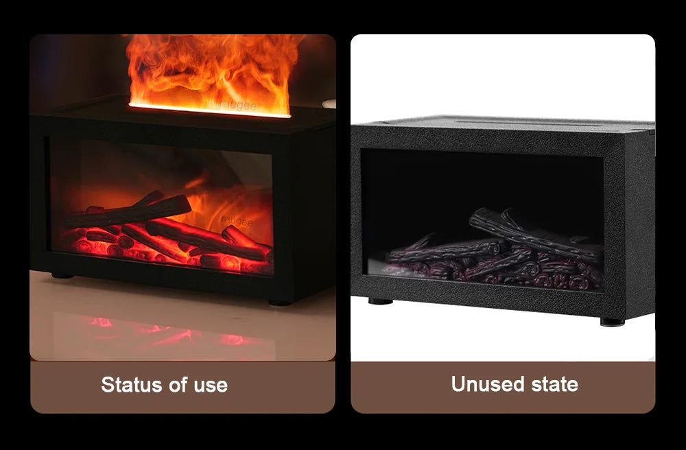 Fireplace Humidifier & Flame Effect Essential Oil Diffuser