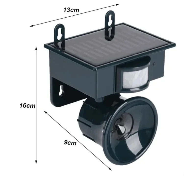 Solar Ultrasonic Animal Repellent - Deer, Cat, Dog, Bird, Mouse Deterrent
