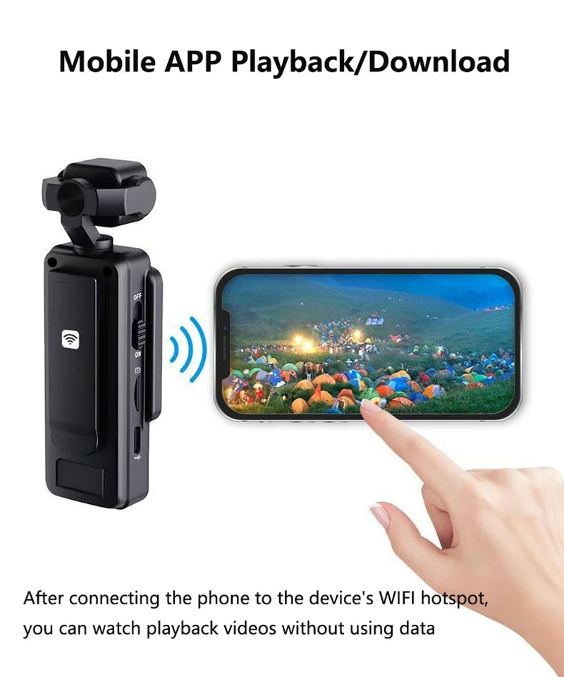 Lenovo 4K Waterproof Action Camera with Dual Screens