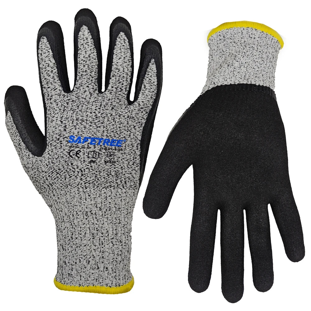 SAFETREE HPPE Nitrile Cut Resistant Work Gloves EN388 4X42C