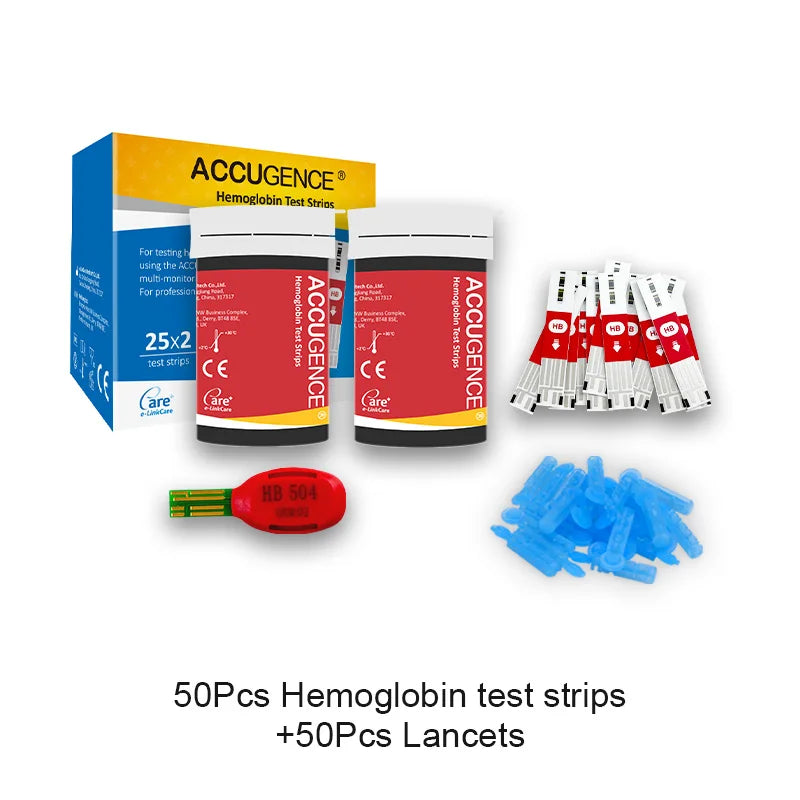 4-in-1 Multifunction Monitor: Hemoglobin, Ketone, Glucose, Uric Acid Test Kit