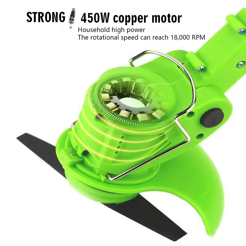 2026 Cordless Electric Grass Trimmer & Lawn Mower – Adjustable Garden Tool, Makita 21V Compatible