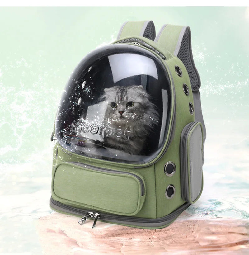Transparent Pet Carrier Backpack for Cats & Small Dogs | Travel Bag