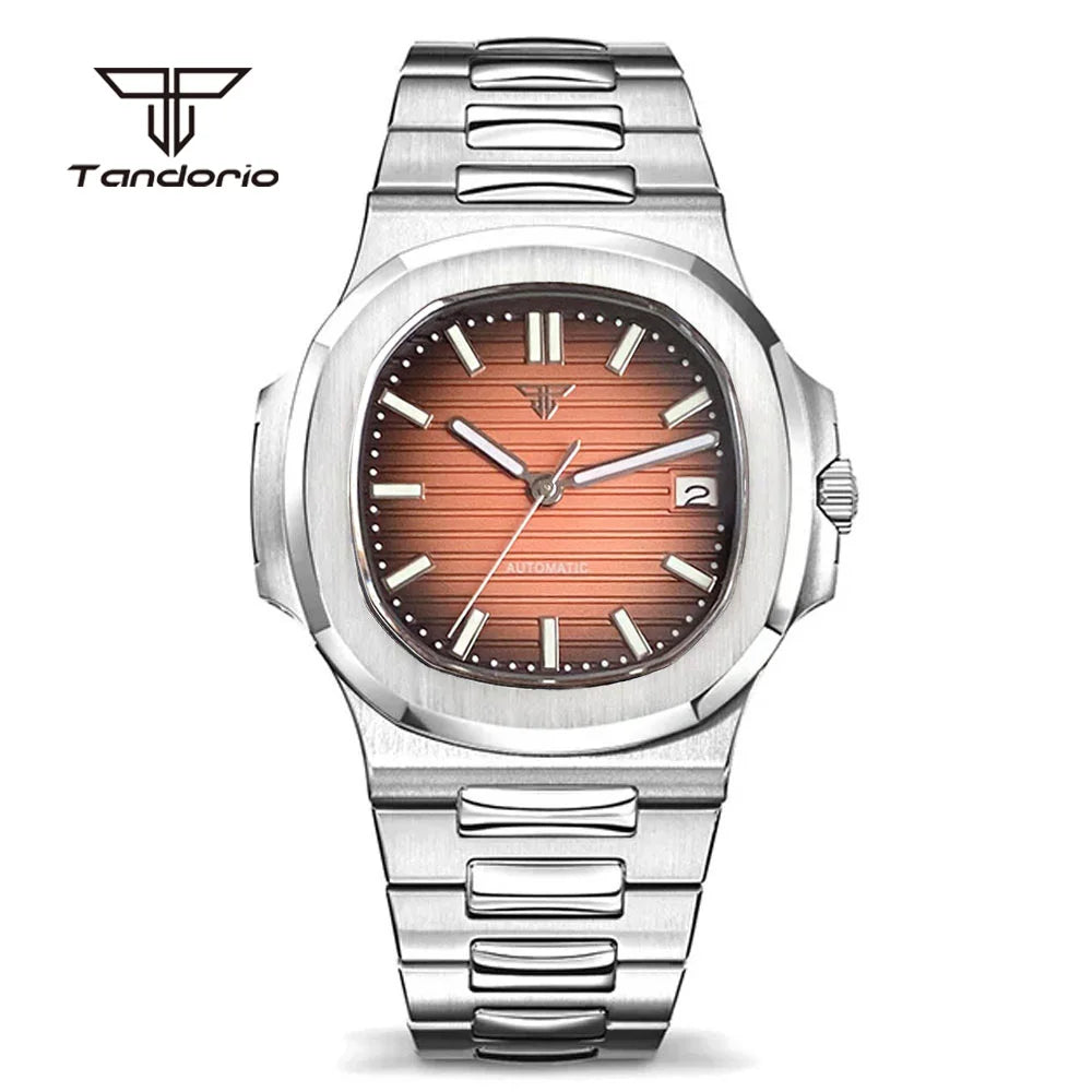 Tandorio Square Automatic Watch - Sapphire, Lume, NH35